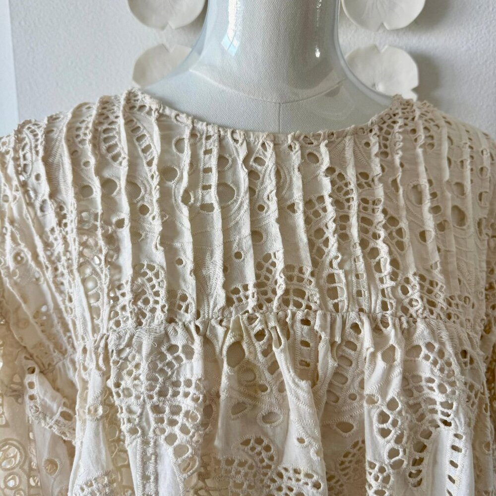 FARM Rio Cream Lace Top - Picture 6 of 7